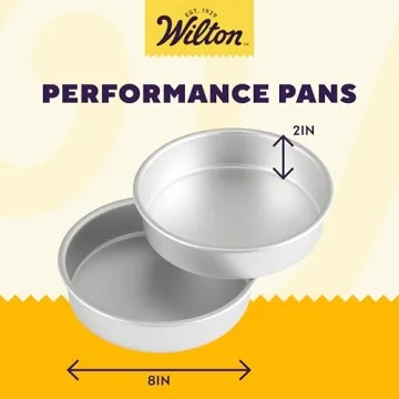Wilton 8x8 Inch Round Cake Pans for Effortless Baking