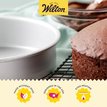 Wilton 8x8 Inch Round Cake Pans for Effortless Baking