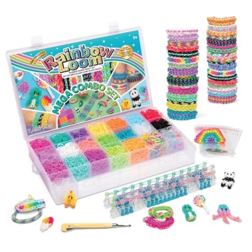 Rainbow Loom Mega Combo Set 7000 Bands Organizer Case Gift