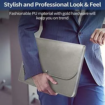 Sooez Accordion File Organizer | Stylish & Durable 24 Pockets