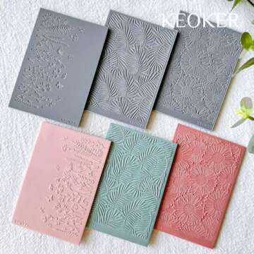 KEOKER Polymer Clay Texture Sheets for Beautiful Earrings