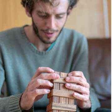 BSIRI Secret Puzzle Box- Brain Teaser Wooden Box with Hidden Compartments - Ideal Money Box, Stash B...