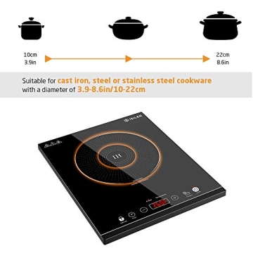 iSiler Induction Cooktop 1800W with Safety Lock Features