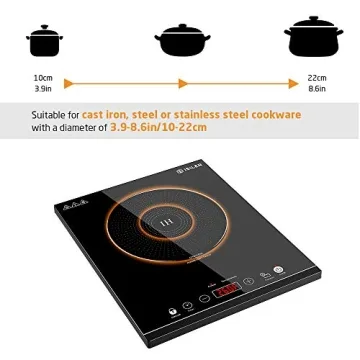 iSiler Induction Cooktop 1800W with Safety Lock Features