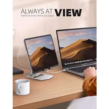 Lamicall Adjustable Tablet Stand for Home and Travel