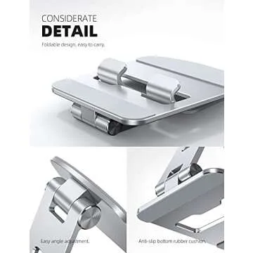 Lamicall Adjustable Tablet Stand for Home and Travel