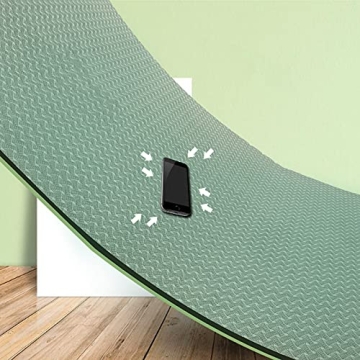 QMKGEC Yoga Mat 8mm TPE Eco Friendly Non-Slip Exercise Mat
