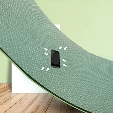 QMKGEC Yoga Mat 8mm TPE Eco Friendly Non-Slip Exercise Mat