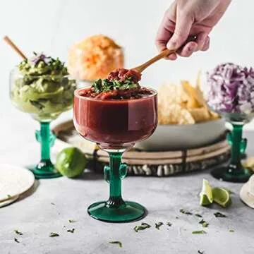 Libbey Cactus Margarita Glasses Set for Fun Gatherings