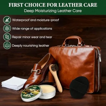 Awaydol 4-in-1 Mink Oil Leather Conditioner and Cleaner 3.52 oz - Premium Waterproof Formula for Lea...