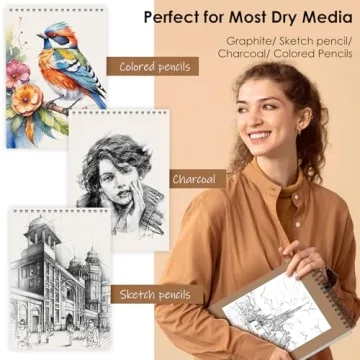 iBayam Premium Sketchbook for Artists - 9" x 12"