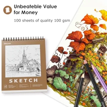 iBayam Premium Sketchbook for Artists - 9" x 12"