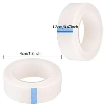 TUPARKA 8 Rolls White Eyelash Tape, Adhesive Eyelash Tapes, Lash Tape for Eyelash Extension Supply, 9M Each Roll