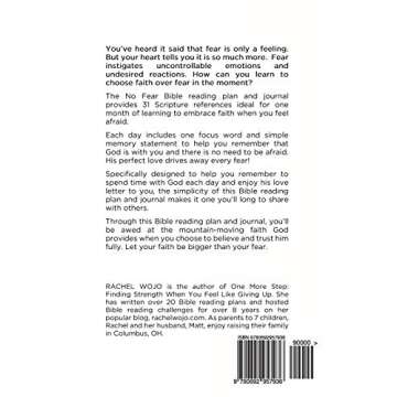 No Fear: Bible Reading Plan & Journal: Choosing Faith When I Am Afraid