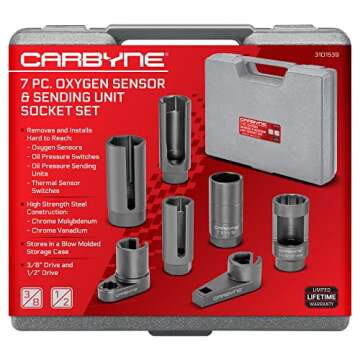 CARBYNE Sensor Socket Set, 7 Piece