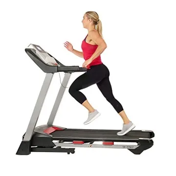 Sunny Health & Fitness Performance Treadmill with 15 Level Auto Incline, Shock Absorption, Digital M...