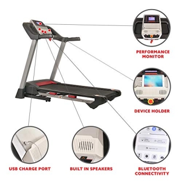 Compact Folding Treadmill with Incline and Bluetooth