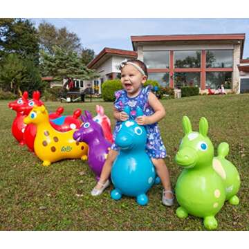 GYMNIC Rody Bounce Horse Red - Safe Fun for Kids