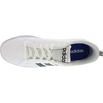 adidas Originals Men's Pace VS-M Fashion Sneaker, White/Black/Blue, 10 D(M) US