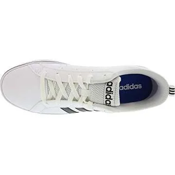 adidas Originals Men's Pace VS-M Fashion Sneaker, White/Black/Blue, 10 D(M) US