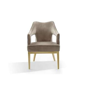 Iconic Home Gourdon Accent Chair in Luxurious Velvet