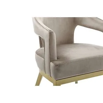 Iconic Home Gourdon Accent Chair in Luxurious Velvet