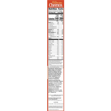 Pumpkin Spice Cheerios Gluten-Free Breakfast Cereal 10.8oz