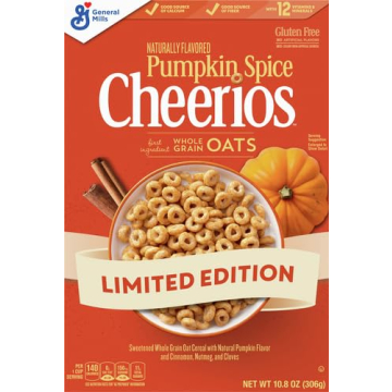 Pumpkin Spice Cheerios Gluten-Free Breakfast Cereal 10.8oz