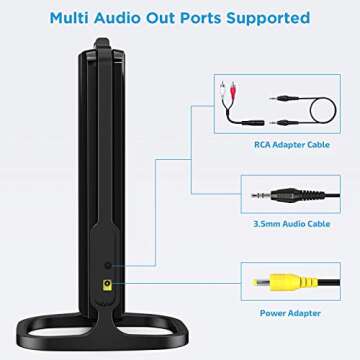 HSPRO Wireless TV Headphones Over Ear with Charging Dock