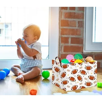 HIYAGON Football Basket Kids Storage Organizer Durable