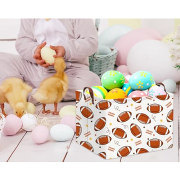 HIYAGON Football Basket Kids Storage Organizer Durable