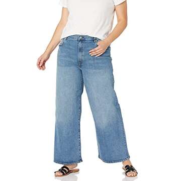 Lizzy High-Rise Wide Leg Marine Fit Jean by The Drop