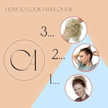 CAISHA Big Hairpiece Scrunchy Updo for Effortless Style