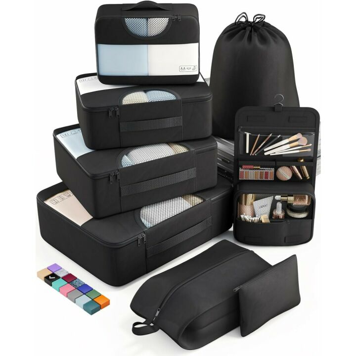 Veken Packing Cubes - Travel Organizers in 4 Sizes