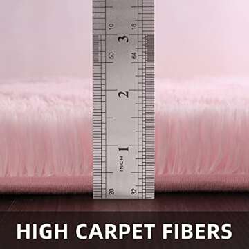 Veken Fluffy Shag Area Rugs for Living Room Bedroom Home Decor Nursery, Machine Washable Indoor Carp...