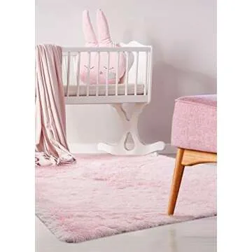 Veken Fluffy Shag Area Rug - Plush & Machine Washable