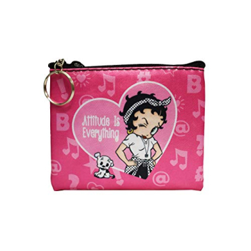 Betty Boop Key Chain Coin Purse - Attitude Is Everything