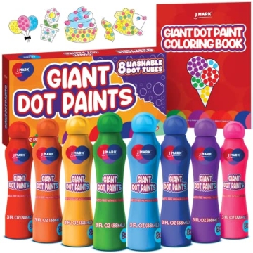 Engaging J MARK Jumbo Washable Dot Markers for Toddlers – Mess-Free Creative Fun!