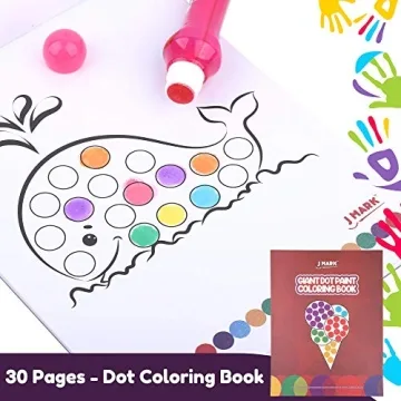 J MARK Jumbo Dot Markers with Educational Book for Kids