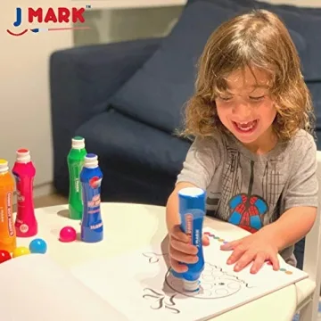 J MARK Jumbo Dot Markers with Educational Book for Kids