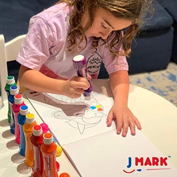 J MARK Jumbo Dot Markers with Educational Book for Kids