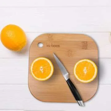 Home Mini Cutting Board Small Fruit Cutting Board Solid Bamboo Wood Board for Baby Infant dormitoryＩSet of 2