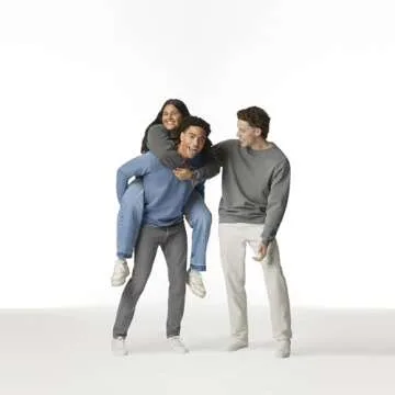 Comfort Colors Adult Crewneck Sweatshirt, Style G1566, Blue Jean, Large