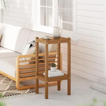 WestinTrends Malibu Adirondack 2-Tier Patio Side Table