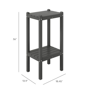 WestinTrends Malibu Adirondack 2-Tier Patio Side Table