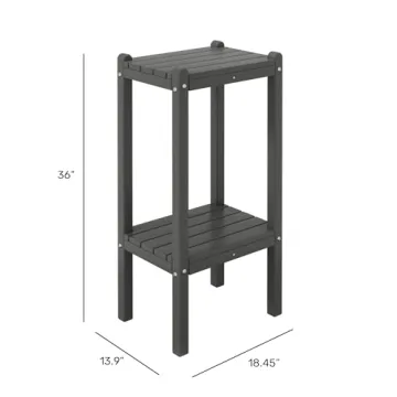 WestinTrends Malibu Adirondack 2-Tier Patio Side Table