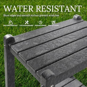 WestinTrends Malibu Adirondack 2-Tier Patio Side Table