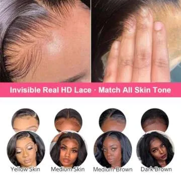 Glueless Wigs Human Hair Pre Plucked with Baby Hair Curly Human Hair Wig 200% Density 13x4 Mongolian Wear and Go HD Lace Front Kinky Curly Wig 100% Unprocessed Virgin Hair Natural Color 14inch