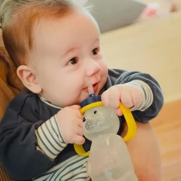Honey Bear Straw Cup for Babies - Perfect for Learning how to Drink