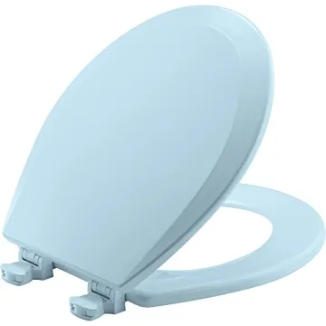 Bemis 500EC464 Dresden Blue Toilet Seat – Durable, Easy Clean, Round Fit